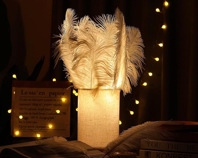 YAKRUNA 30PCS White Ostrich Feathers - Image 3