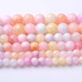 Colorful Rice Topaz Stone Beads Gemstone Round Crystal Energy Jade Beads Stone by Unknown