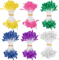 900-Pack Flower Stamens for Crafts, 5mm Double Heads Artificial Pearl Floral by MMETERXITY