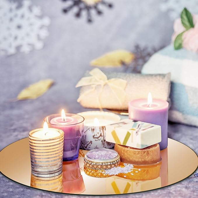JAMBALAY 12″ Round Mirror Centerpieces - Image 6
