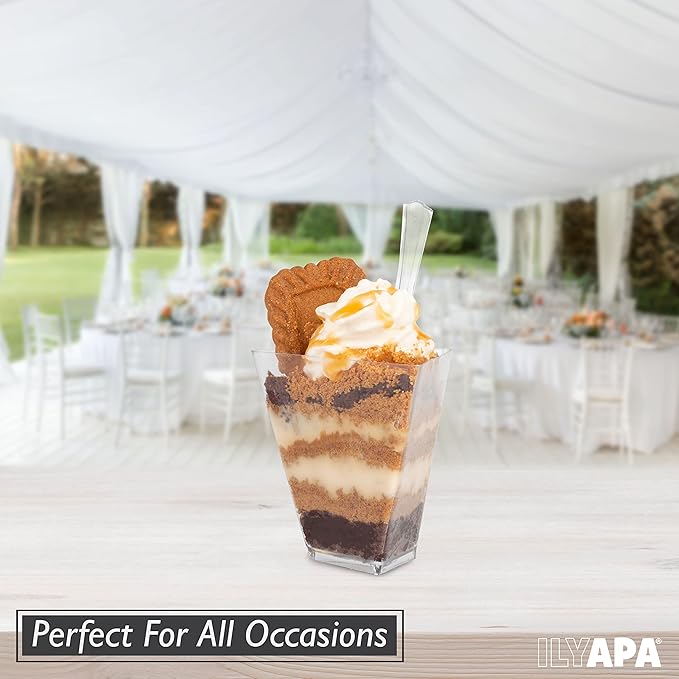 Ilyapa 3oz Plastic Dessert Cups - Image 6