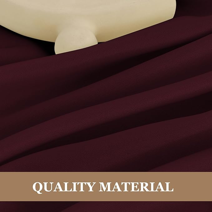 Fitable 6 Pack Burgundy Round Table Clothes - Image 3