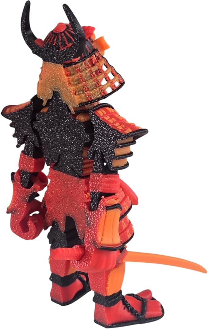 Articulated Samurai Figurine – Stunning 3D Printed Collectible – Iconic Warrior - Image 3