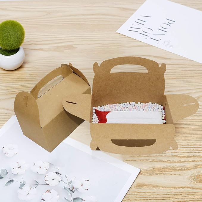 Xxcxpark 24 PCS Brown Kraft Gift Boxes 6.25x3.5x3.5, Decorative Party Favor - Image 9