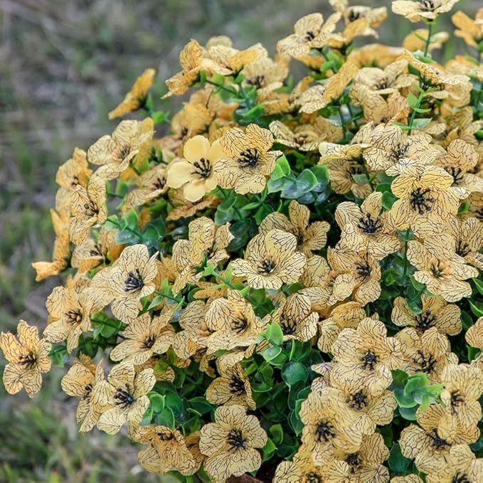HyeFlora Artificial Fall Flowers Faux Mums - Image 6