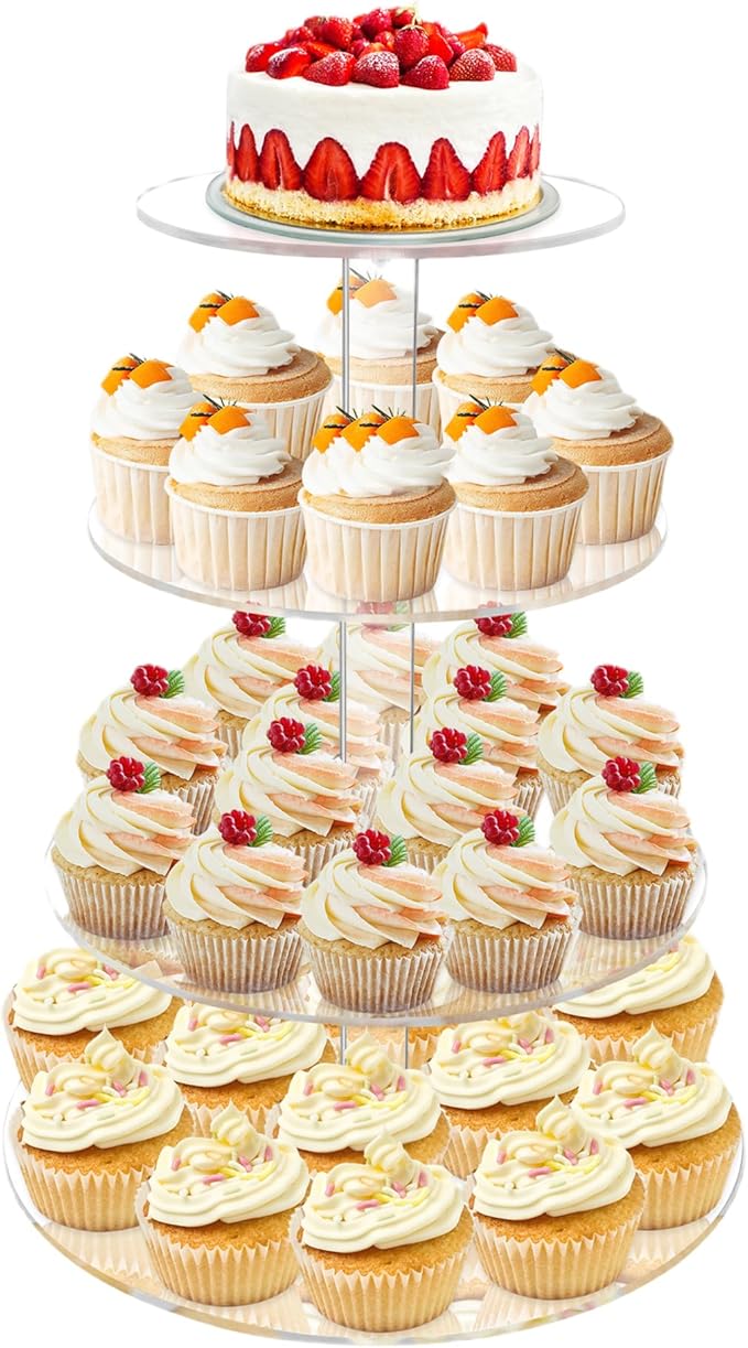 Cupcake Stand, 4 Tier Cupcake Stand by Pleasedontforgetthemhere%EF%BC%81