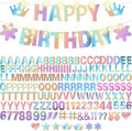 167Pcs DIY Glitter Customizable Banner Kit Custom Banner Happy Birthday DIY by WELITTCON