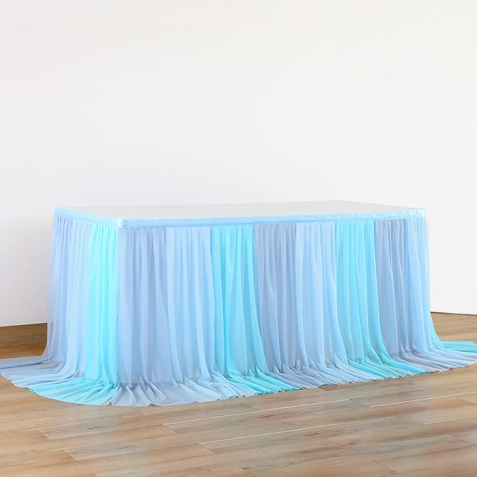 Frozen Theme Party Tulle Table Skirt - Image 3