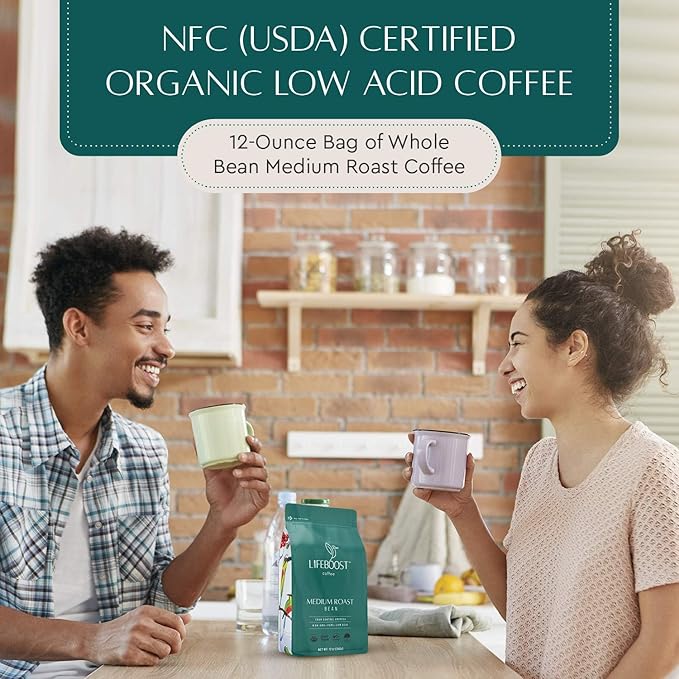 Lifeboost Organic Coffee Beans Medium Roast - Image 5
