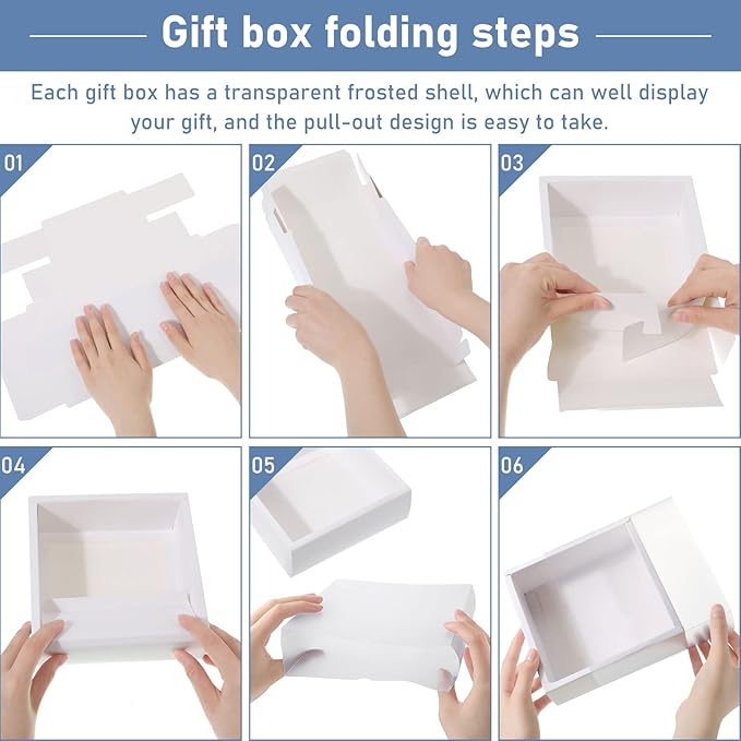 Roowest 50 Sets Kraft Soap Boxes Rectangle Packaging Box - Image 3