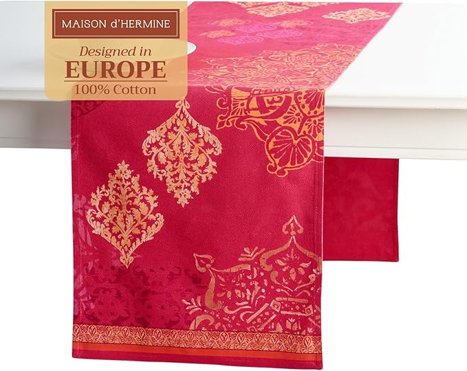 Maison d' Hermine Table Runner 100% Cotton Double Layer Table Runners 108 by MaisondHermine