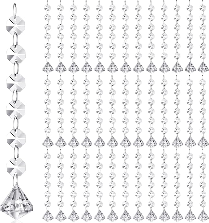 Nuenen 100 Pcs Acrylic Hanging Crystals by Nuenen