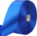 Blue Solid Satin Ribbon 1-1/2 Inch 50 Yards Solid Polyester Fabric Ribbon by Riunbb