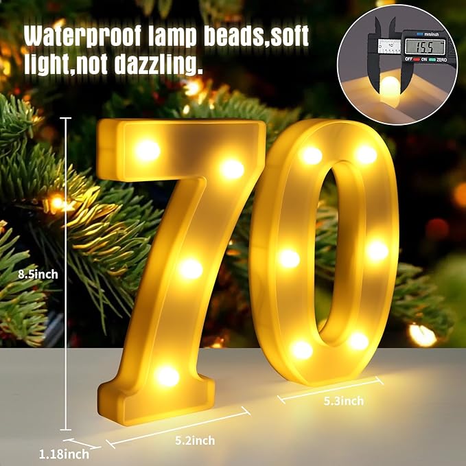 70th Birthday Decorations for Women Men, Happy 70 Birthday Decorations for - Image 2