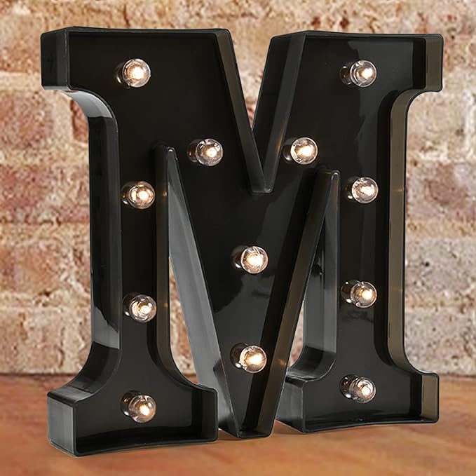 Decorative LED Illuminated Letter Marquee Sign by Pooqla