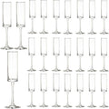 24 Pieces Clear Champagne Flutes 6 OZ Straight Sided Wine Glasses Champagne by Unknown