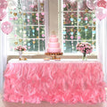 Luxury Organza Mesh Table Skirt Draping Floating Romance by BTFHOME