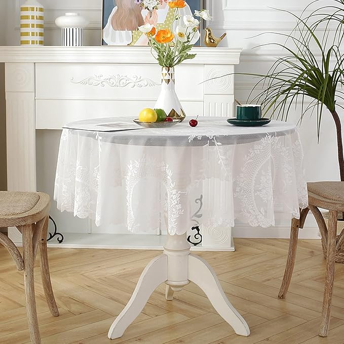 Jeloris Round Lace Tablecloth - Image 2