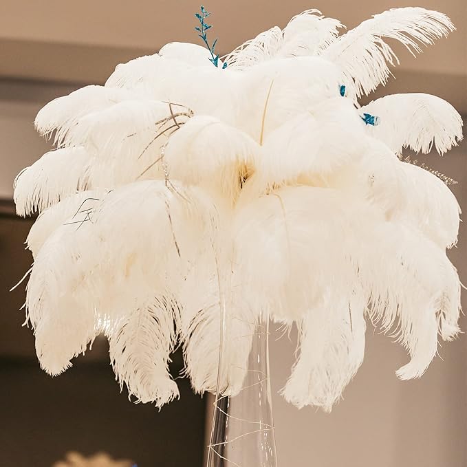 80 Pcs Large Natural Ostrich Feathers Plumes 14-16 Inch Bulk - Image 7