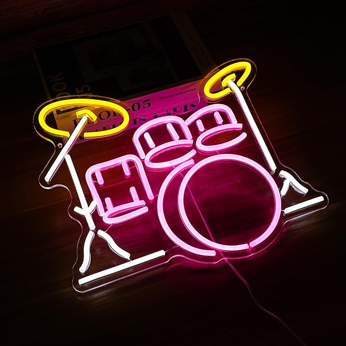 Drum Kit Neon Sign Dimmable Multicolored Led Neon Light - Image 5
