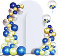Set of 2 Arch Backdrop Cover White High Elastic Wrinkle-Resistant Arch Cover by Topeight