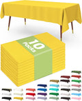 Pureegg Plastic Table Cloth Disposable 10 Pack, 54 x 108 Inch Table Cloths by Pureegg