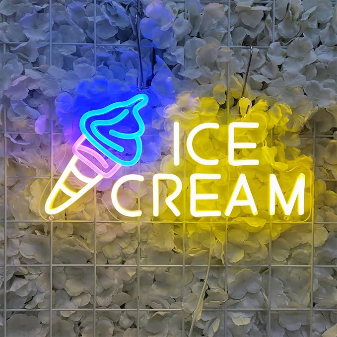 Ice Cream Neon Sign Ice Cream Light Ice Cream Signs - Image 7