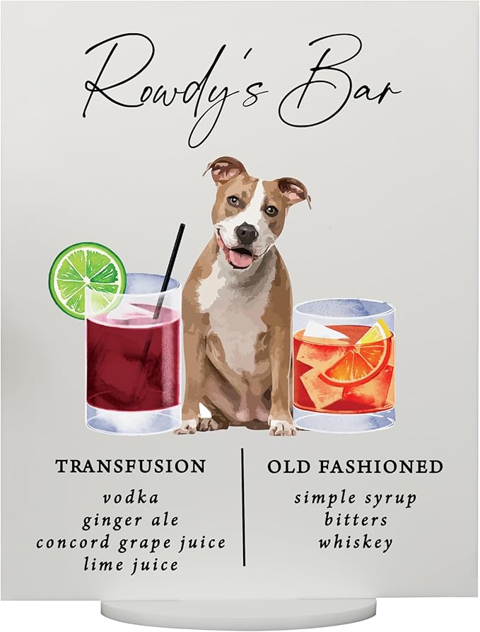 Pet Signature Drink Wedding Signs by Elation+Factory+Co.