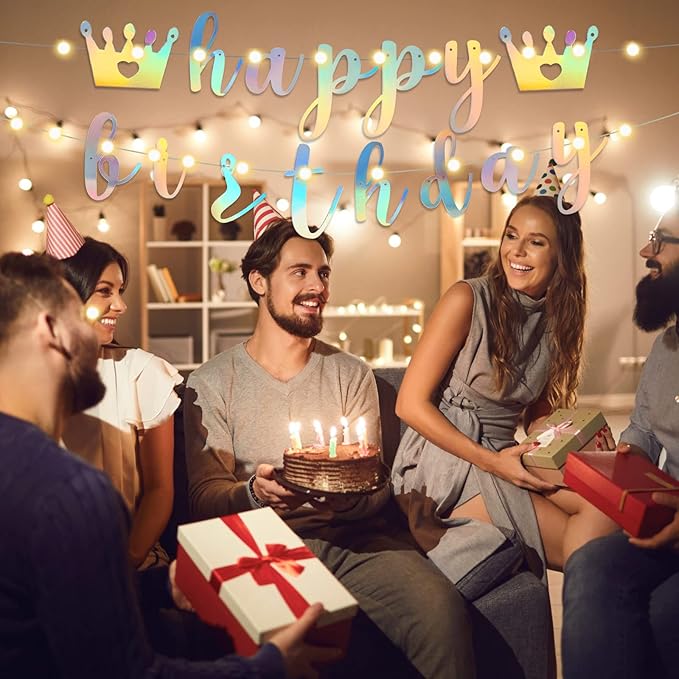 TaoBary 167 Pcs DIY Banner Kit Happy Birthday Glitter Banner Customizable - Image 5