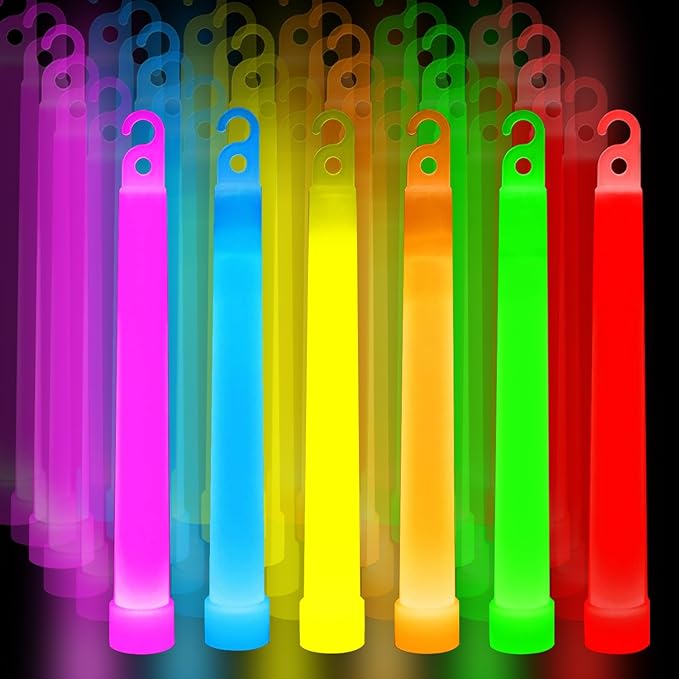 Premium Glow Fever Bulk Ultra Bright Multi Color Glow Sticks Emergency Light by PartyClubofAmerica
