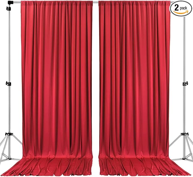 AK TRADING CO. 10 feet Wide x 12 feet Long IFR Polyester Backdrop Drapes by Fabrics%7CEventDecor%7CCrafts%7CUpholsteryFoam