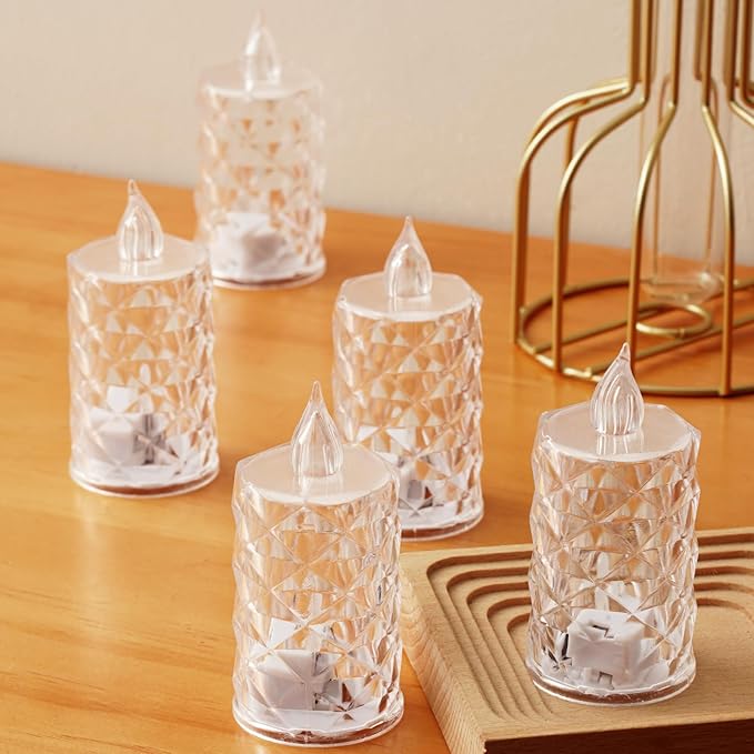 12-Pack Tea Lights Candles Battery Operated, Realistic Flicker & 200+ Hour - Image 4