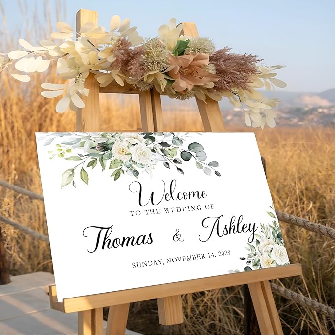 Personalized Wedding Welcome Sign, Rustic Wedding Decorations - Image 2