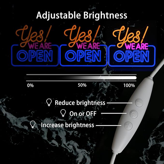 Ineonlife Open Neon Signs, Bright Led Light High Visibility Advertisement Board - Image 4