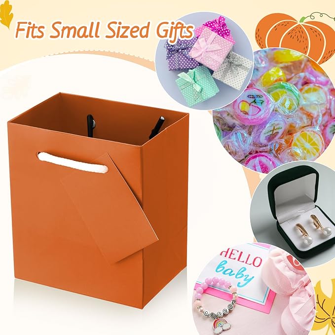 Sherr 100 Pcs Mini Gift Bags Bulk, 4 x 2.75 x 4.5 Inches Paper Bags - Image 5
