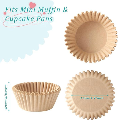 1.4 inch 1000-Count Mini Cupcake Liners Bright Colorful Muffin Baking Cups - Image 2