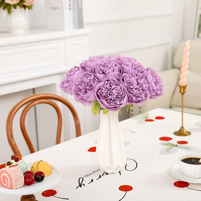 U'Artlines Artificial Peony Silk Flower - Image 8