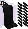 16PCS Black Cheesecloth Table Runner 10FT 35x120Inch Boho Gauze Cloth Long by AIRIT+LOVELY