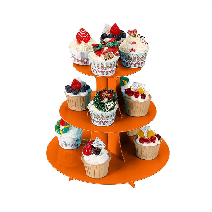 2Pcs 3-Tier Cupcake Stand, Cake Stand holder, Tiered DIY Cupcake Stand Tower - Image 2