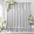 gogoparti 10x10FT Silver Sequin Backdrop Curtain by Gogoparti