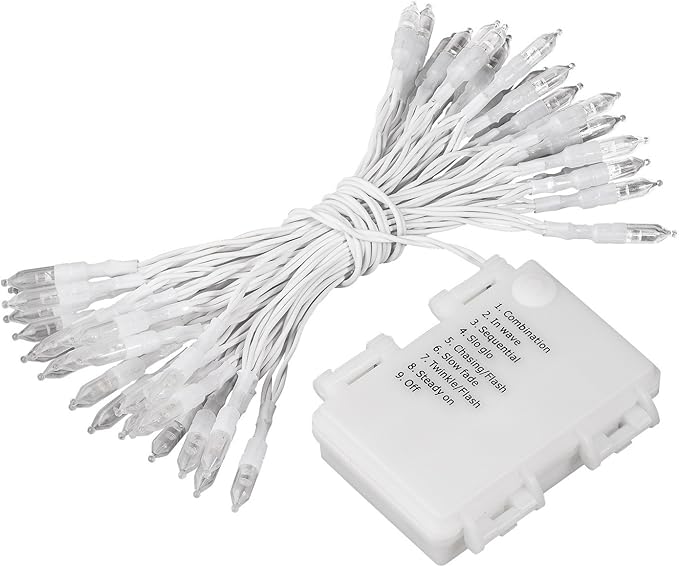 Battery Operated String Lights Christmas Lights 16ft 50 LED String Lights - Image 7