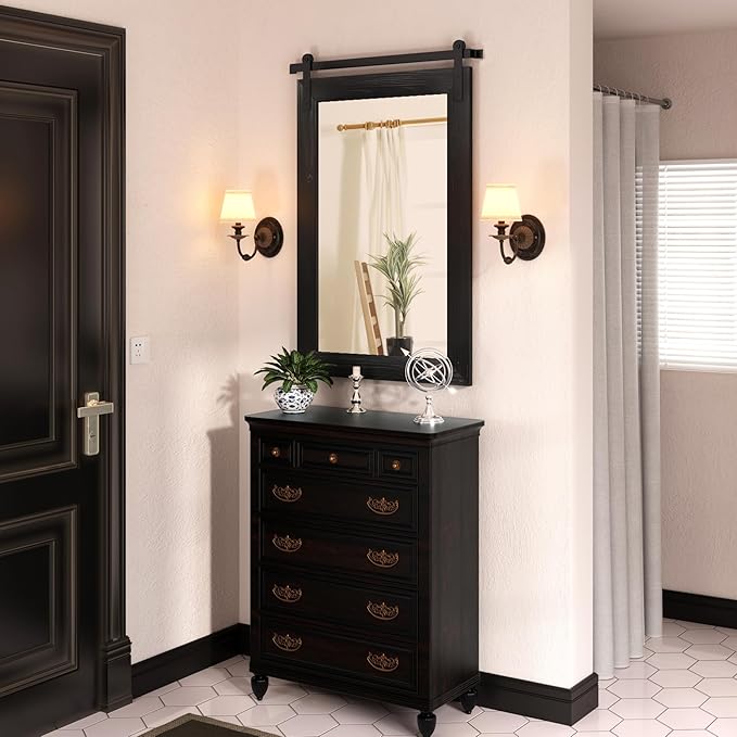 COGOOD Farmhouse Barn Door Mirror - Image 3
