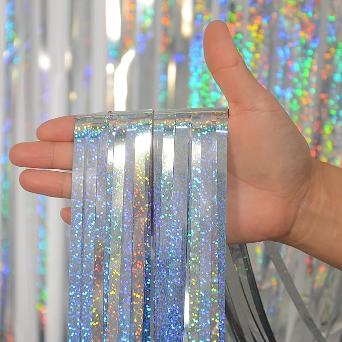 Foil Fringe Curtains Independence Day Decorations - Image 2
