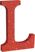TONIFUL 8 Inch Red Glitter Letter L Table Centerpiece A-Z Red Birthday Party by TONIFUL