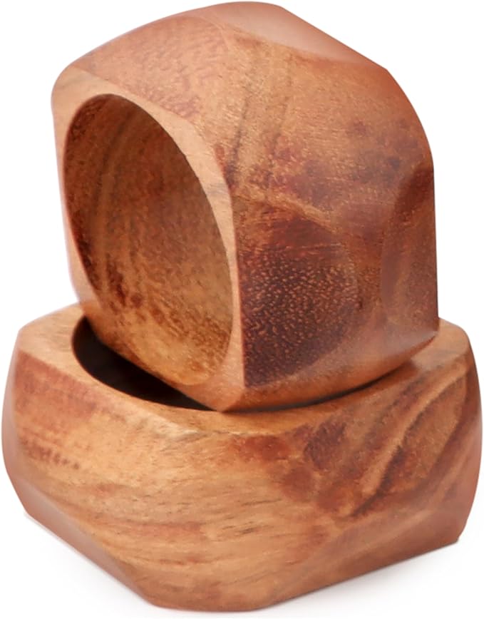 Wooden Napkin Rings Set of 12 Fall Decor - Image 9