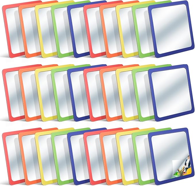 Dandat 30 Pcs Small Mirrors for Kids 6 x 6 Inch Square Shatter Proof Reflector by Dandat
