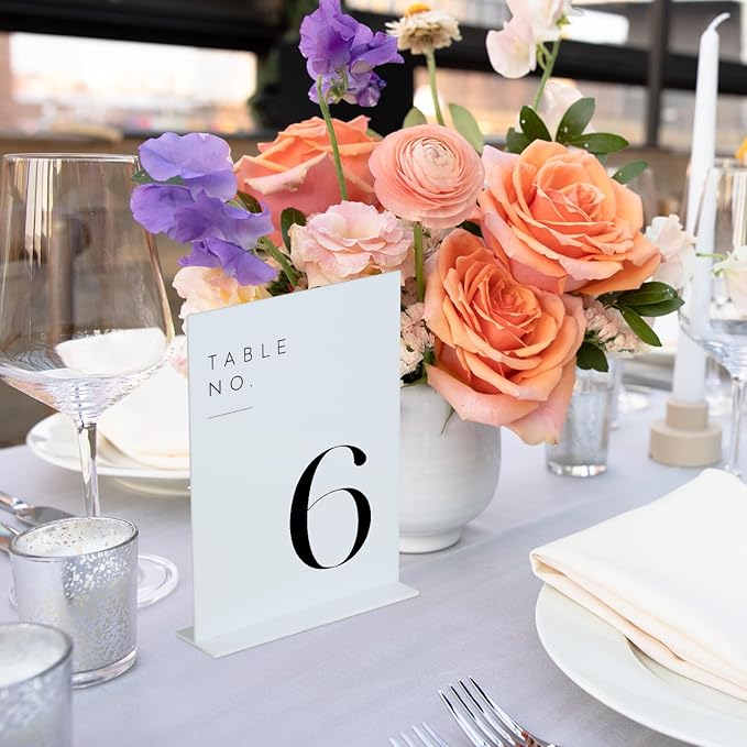JINMURY White Wedding Table Numbers 1-20 - Image 6