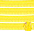 4 Pack 10 Feet Yellow Foil Fringe Garland Metallic Tinsel Streamers Banner Wall by Ferwzsr