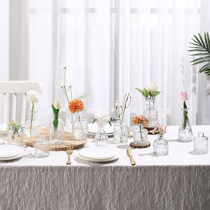 Bud Vases Set of 12, Small Glass Vases - Image 3