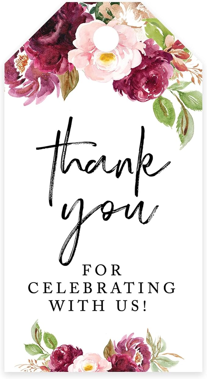 Andaz Press 100-Pack Thank You for Celebrating by AndazPress